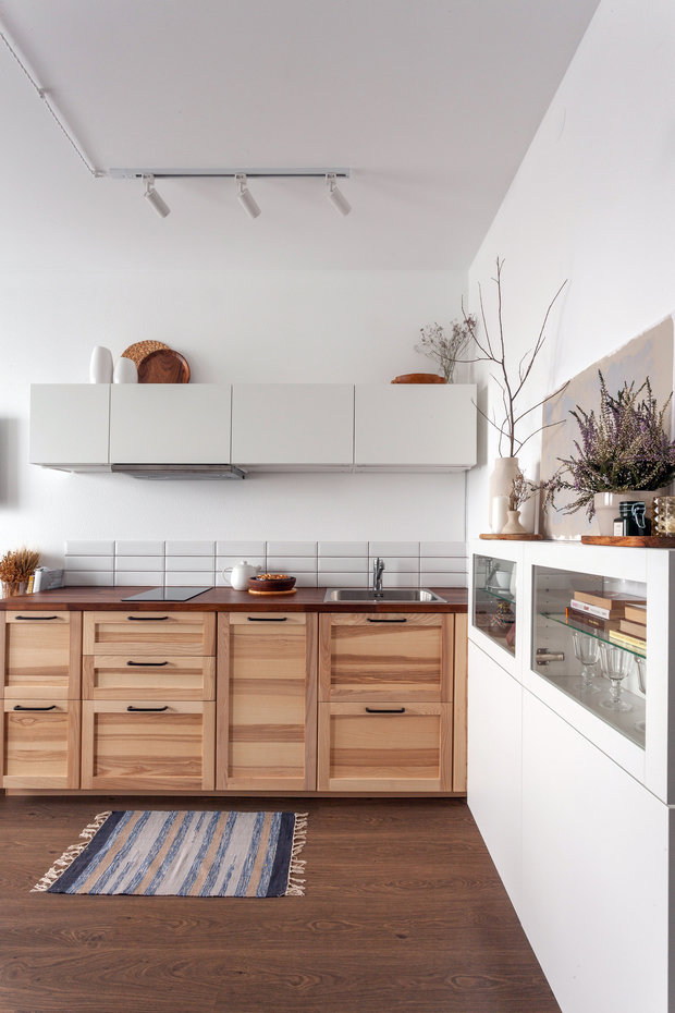 Фотография: Кухня и столовая в стиле Скандинавский, Современный, Малогабаритная квартира, Квартира, Студия, Проект недели, Санкт-Петербург, до 40 метров, Светлана Мельникова – фото на INMYROOM