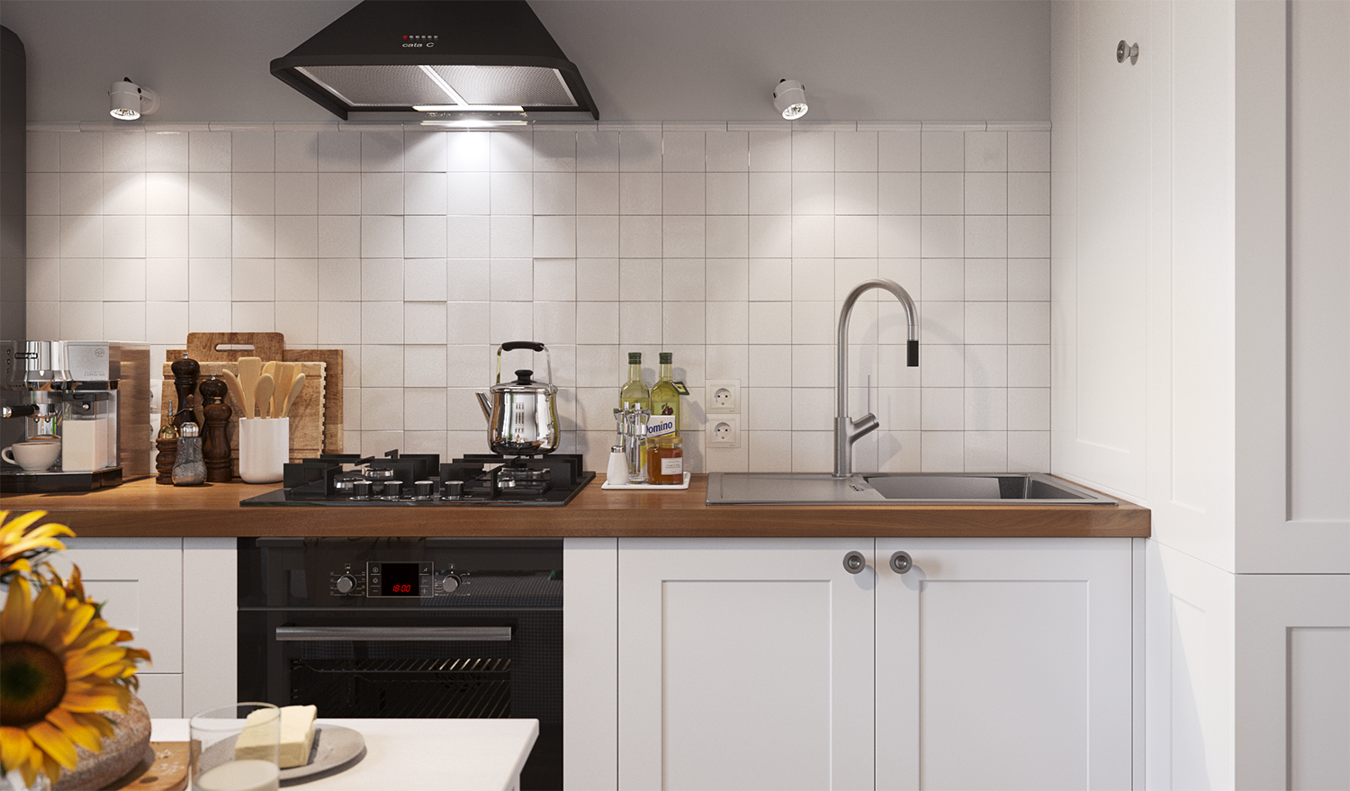 Фотография: Кухня и столовая в стиле Скандинавский, Квартира, Проект недели, Смоленск, Кирпичный дом, 1 комната, 40-60 метров, Анна Багрова, ПРЕМИЯ INMYROOM – фото на INMYROOM Фотография: Кухня и столовая в стиле Скандинавский, Квартира, Проект недели, Смоленск, Кирпичный дом, 1 комната, 40-60 метров, Анна Багрова, ПРЕМИЯ INMYROOM – фото на INMYROOM