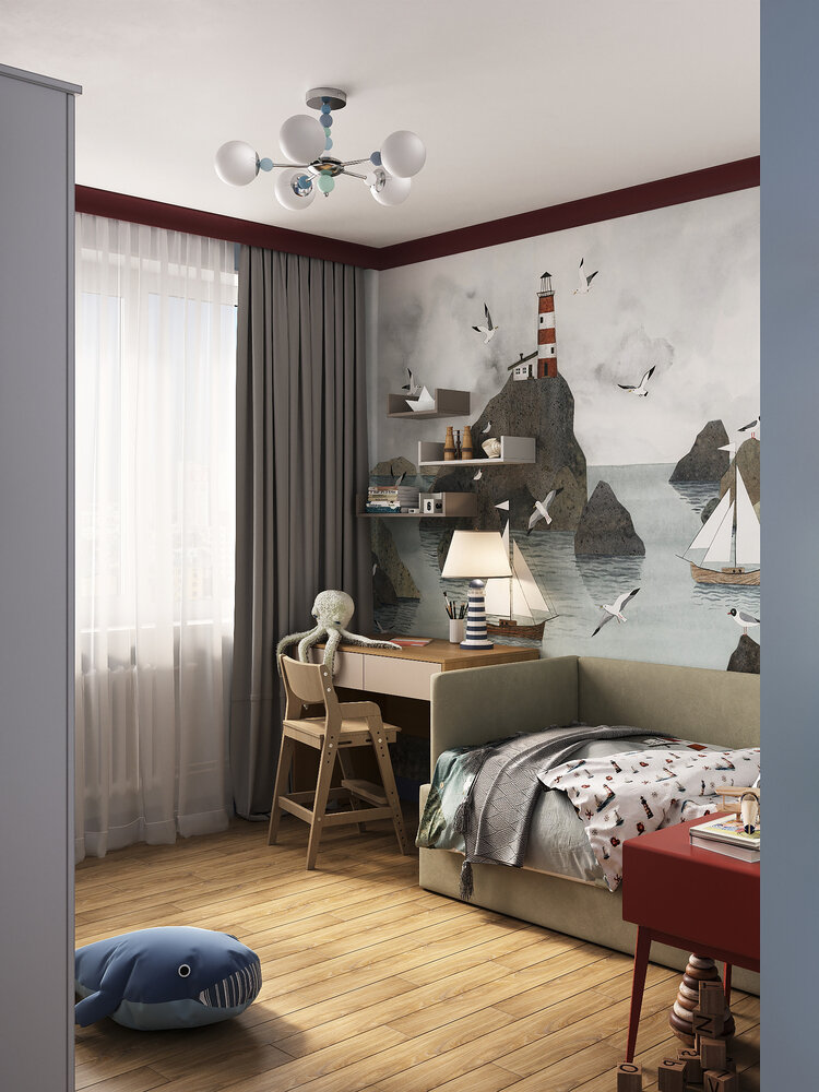 Фотография: Детская в стиле Современный, Эклектика, Квартира, Проект дня, Санкт-Петербург, Ирина Собыленская, Панельный дом, 3 комнаты, 40-60 метров, 60-90 метров – фото на INMYROOM Фотография: Детская в стиле Современный, Эклектика, Квартира, Проект дня, Санкт-Петербург, Ирина Собыленская, Панельный дом, 3 комнаты, 40-60 метров, 60-90 метров – фото на INMYROOM