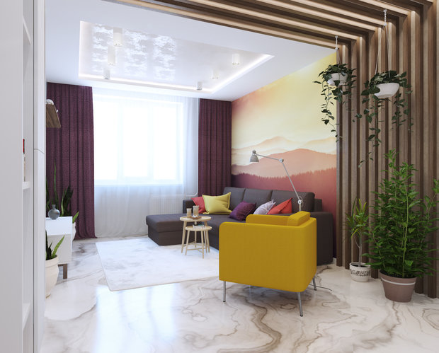 Фото из портфолио Улица Беляева, 56 м2 – фотографии дизайна интерьеров на INMYROOM