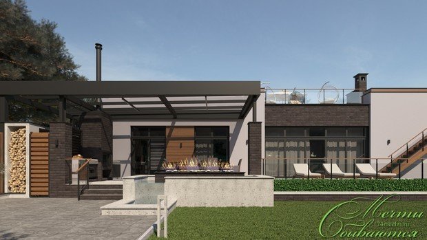 Фото из портфолио Проект фасадов индивидуального жилого дома – фотографии дизайна интерьеров на INMYROOM