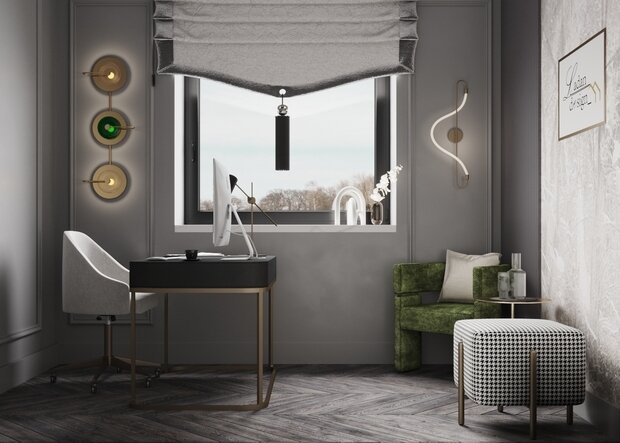 Фото из портфолио Кабинет – фотографии дизайна интерьеров на INMYROOM