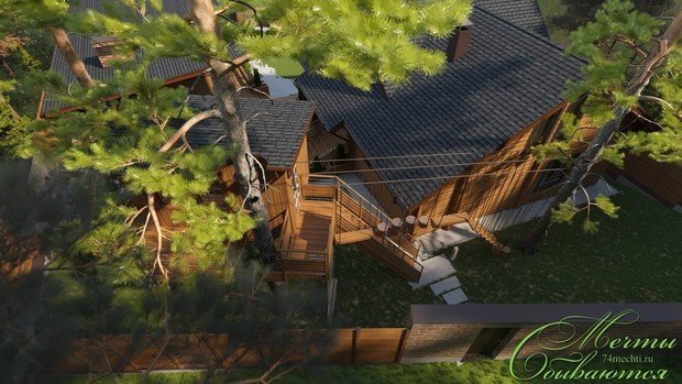 Фото из портфолио Загородная усадьба "Горный воздух" – фотографии дизайна интерьеров на INMYROOM