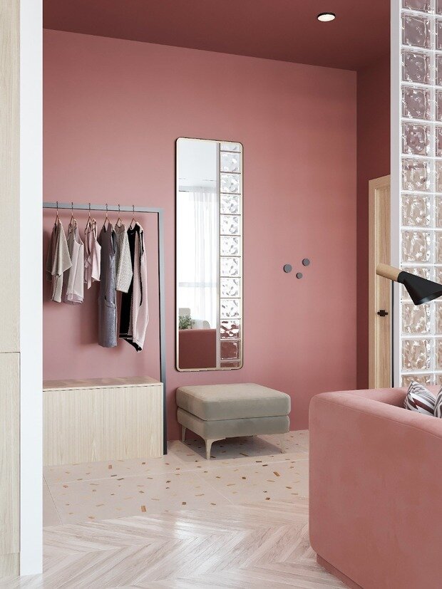 Фотография: Прихожая в стиле Современный, Минимализм, Квартира, Проект недели, Санкт-Петербург, 2 комнаты, 60-90 метров, Монолитно-кирпичный, Студия дизайна Максимаджи – фото на INMYROOM