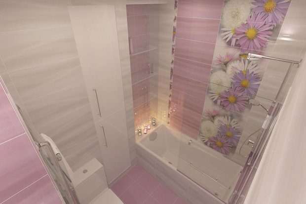 Фото из портфолио ванная в сиреневых тонах – фотографии дизайна интерьеров на INMYROOM