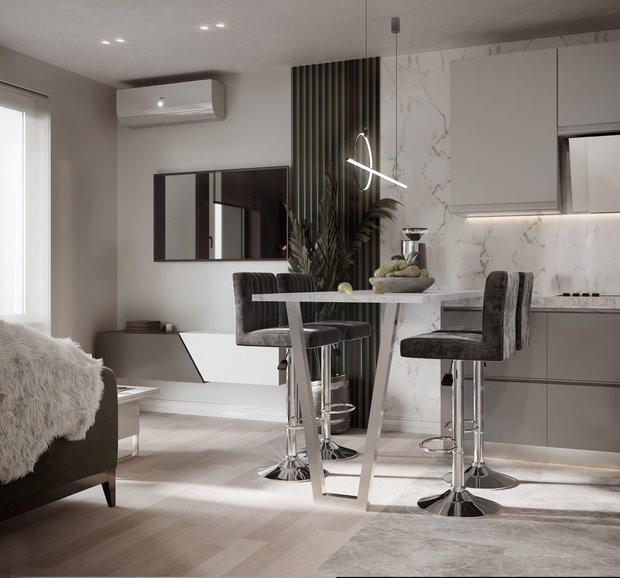 Фото из портфолио Зеленая грань – фотографии дизайна интерьеров на INMYROOM