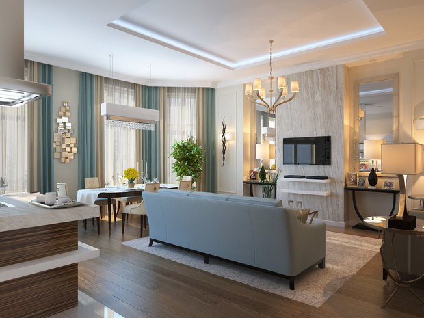 Фото из портфолио Проект квартиры в Москве – фотографии дизайна интерьеров на INMYROOM