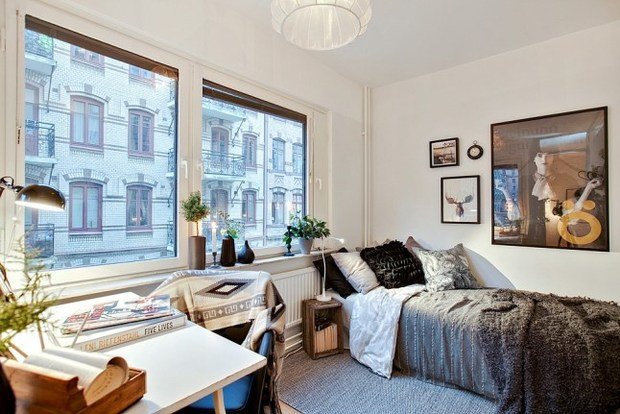 Фотография: Спальня в стиле Скандинавский, Декор интерьера, Квартира, Аксессуары, Декор, Белый – фото на INMYROOM