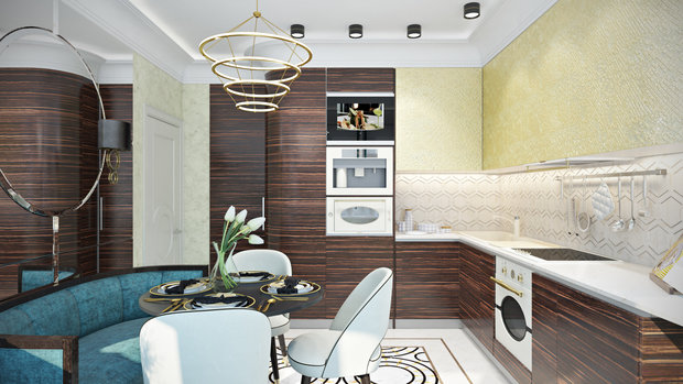 Фотография: Кухня и столовая в стиле Современный, Проект недели, Вера Николаенко, кухня в П-44Т – фото на INMYROOM