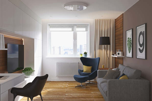 Фотография: Гостиная в стиле Минимализм, Эко – фото на INMYROOM