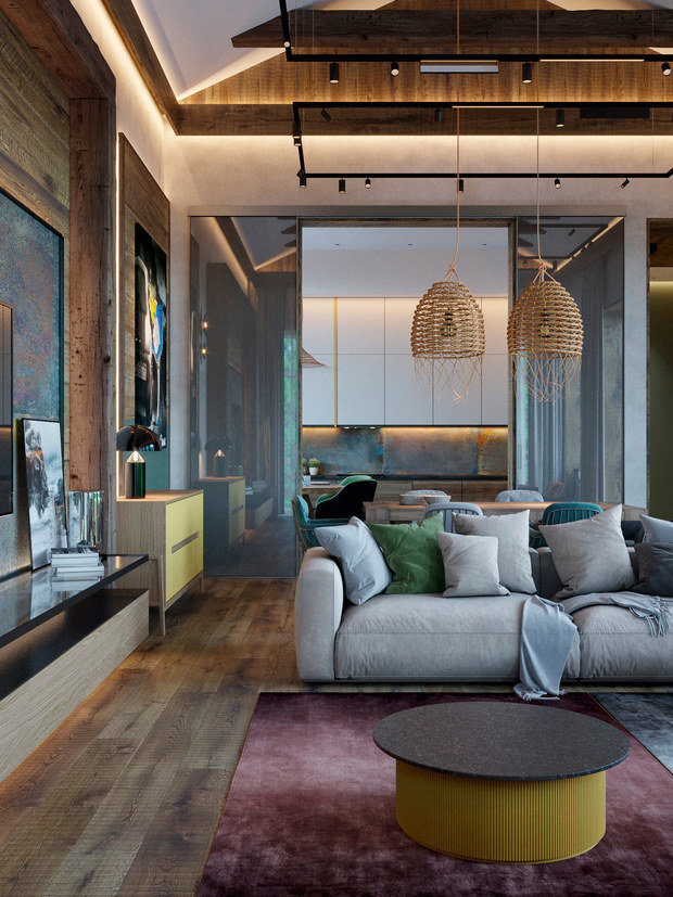 Фото из портфолио Выразительный дизайн проект в стиле комикс-арт – фотографии дизайна интерьеров на INMYROOM