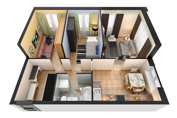 Фото из портфолио 3D-планировки – фотографии дизайна интерьеров на INMYROOM