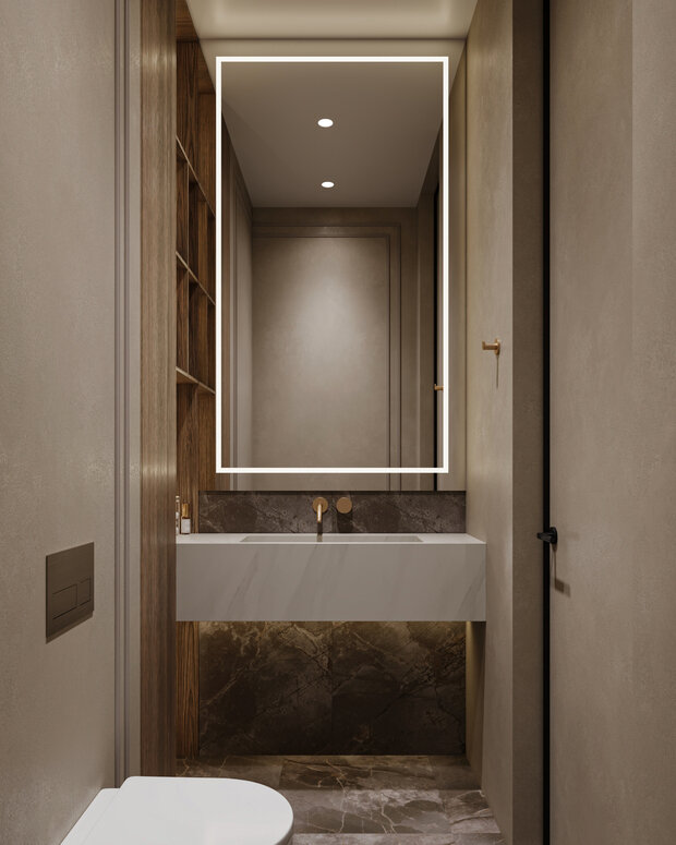 Фото из портфолио Квартира в стиле "Современная классика" 130 кв.м. – фотографии дизайна интерьеров на INMYROOM