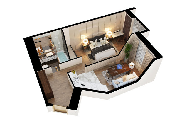 Фото из портфолио 3D-планировки – фотографии дизайна интерьеров на INMYROOM