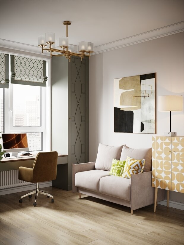 Фото из портфолио Квартира в ЖК «Символ», 90 м² – фотографии дизайна интерьеров на INMYROOM