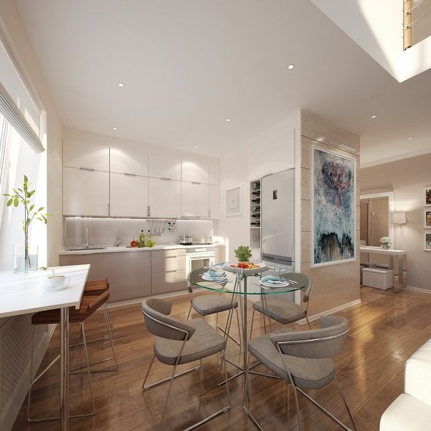 Фотография: Кухня и столовая в стиле Современный, Квартира, Дома и квартиры, IKEA, Проект недели, Москва – фото на INMYROOM