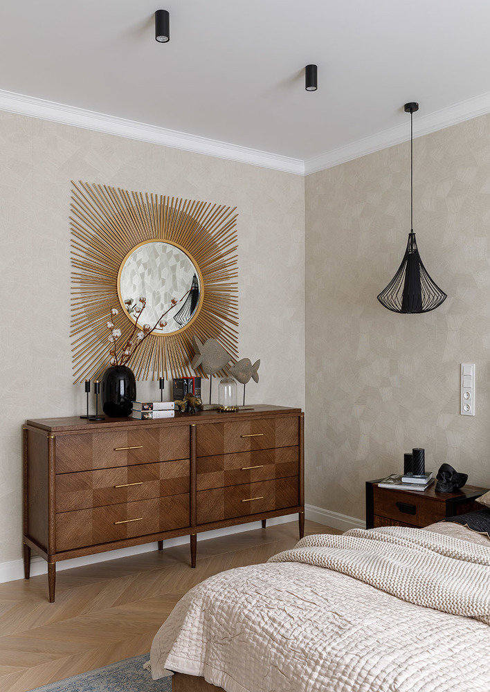 Фотография: Спальня в стиле Современный, Классический, Квартира, Проект недели, Санкт-Петербург, 3 комнаты, Более 90 метров, Кирилл Пономаренко – фото на INMYROOM Фотография: Спальня в стиле Современный, Классический, Квартира, Проект недели, Санкт-Петербург, 3 комнаты, Более 90 метров, Кирилл Пономаренко – фото на INMYROOM