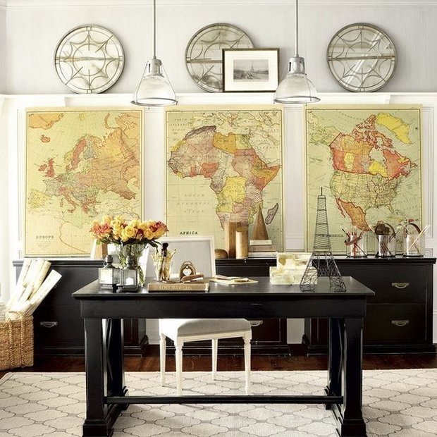 Фотография: Кабинет в стиле Прованс и Кантри, Современный, Декор интерьера, Квартира, Дом, Декор, Нина Романюк – фото на INMYROOM