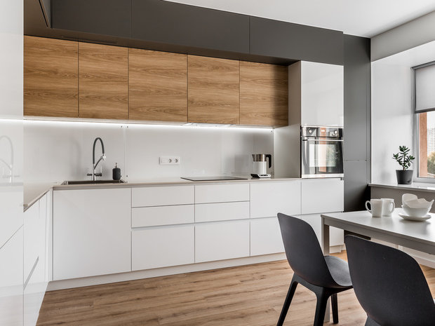 Фото из портфолио Трёхкомнатная квартира для молодой семьи – фотографии дизайна интерьеров на INMYROOM