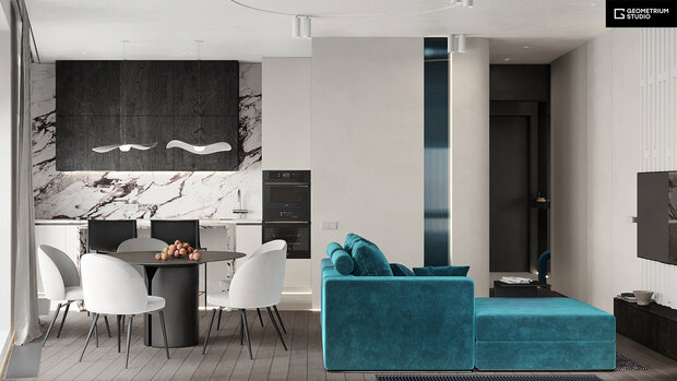 Фото из портфолио Welton 58 м2 – фотографии дизайна интерьеров на INMYROOM