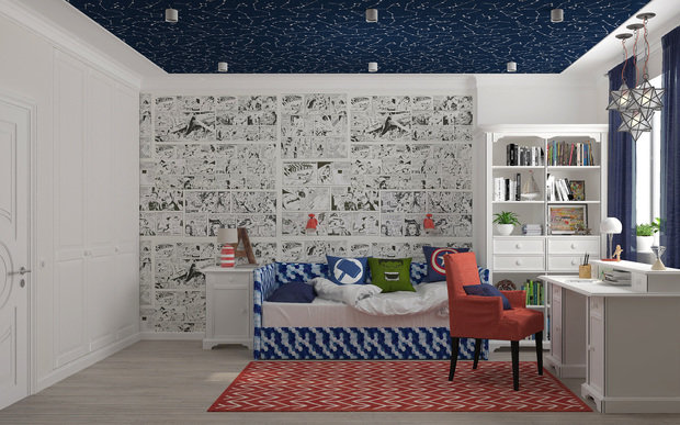 Фото из портфолио Детская "Heroes" – фотографии дизайна интерьеров на INMYROOM