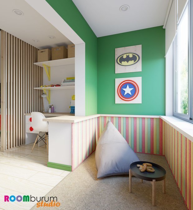 Фото из портфолио Детская в стиле LEGO – фотографии дизайна интерьеров на INMYROOM