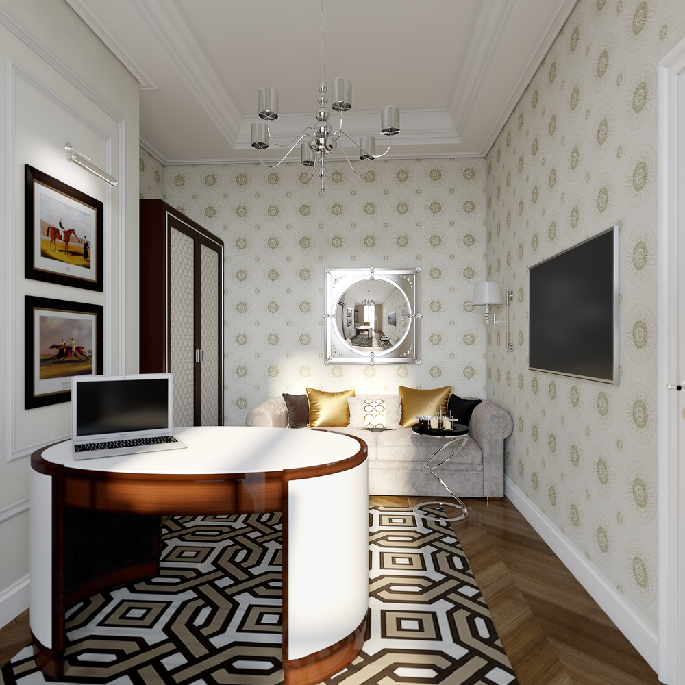 Фотография: Кабинет в стиле Классический, Квартира, Проект недели, Санкт-Петербург, 3 комнаты, Более 90 метров, Монолитно-кирпичный, Студия элитного жилья Александра Акименкова – фото на INMYROOM Фотография: Кабинет в стиле Классический, Квартира, Проект недели, Санкт-Петербург, 3 комнаты, Более 90 метров, Монолитно-кирпичный, Студия элитного жилья Александра Акименкова – фото на INMYROOM