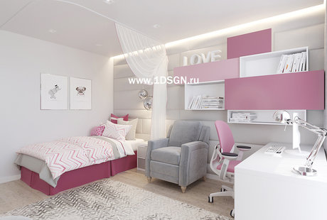 Дизайн интерьера Детская в квартире г. Екатеринбург