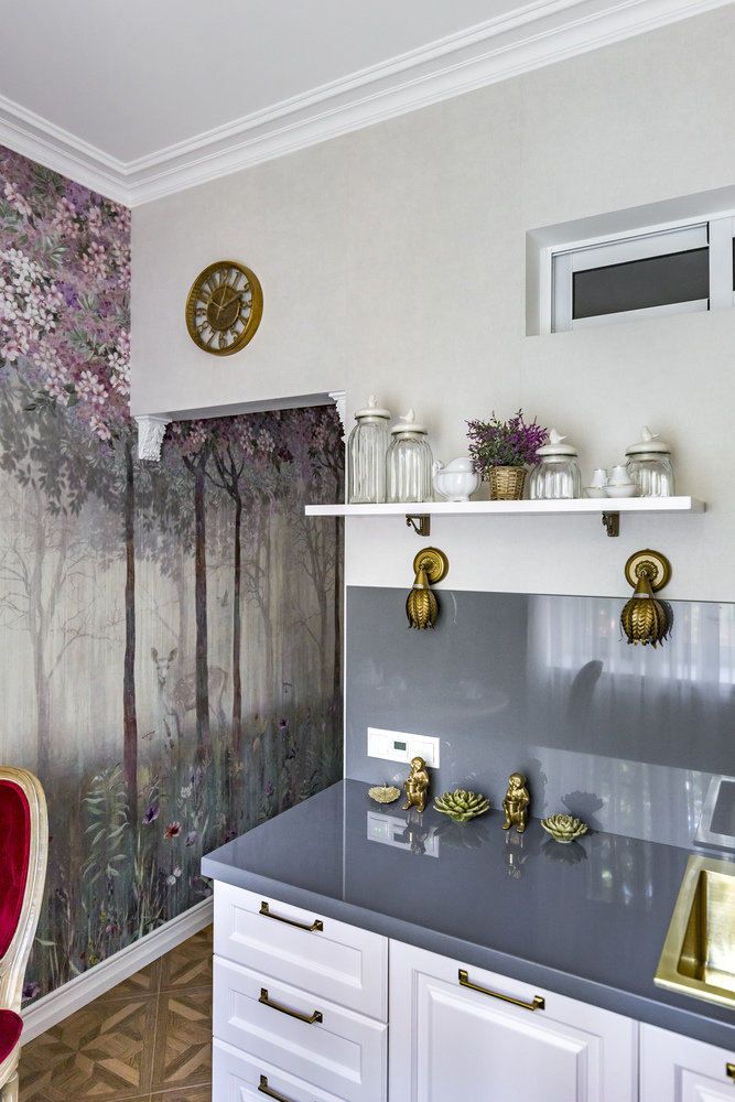 Фотография: Кухня и столовая в стиле Классический, Современный, Квартира, Проект недели, Москва, Кирпичный дом, 4 и больше, 60-90 метров, Юлия Левина – фото на INMYROOM Фотография: Кухня и столовая в стиле Классический, Современный, Квартира, Проект недели, Москва, Кирпичный дом, 4 и больше, 60-90 метров, Юлия Левина – фото на INMYROOM