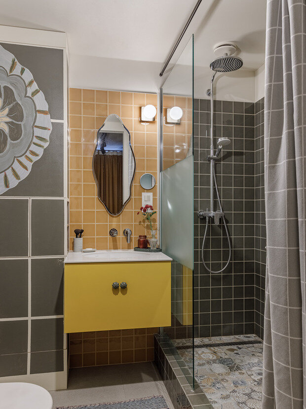 Фотография: Ванная в стиле Скандинавский, Современный, Эклектика, Квартира, Проект дня, Монолитный дом, 4 и больше, Более 90 метров, Уфа, Лилия Асфандиярова, Винтажный – фото на INMYROOM
