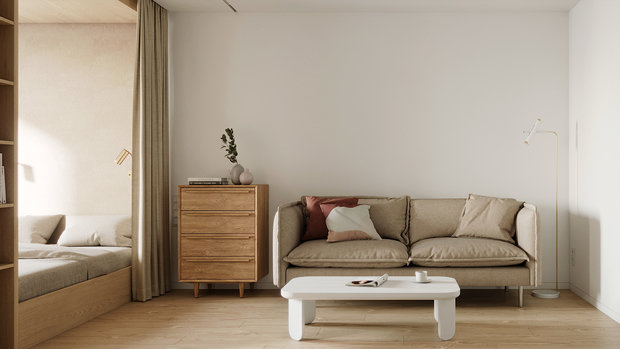 Фото из портфолио Однокомнатная квартира СПб, 45 м2 – фотографии дизайна интерьеров на INMYROOM