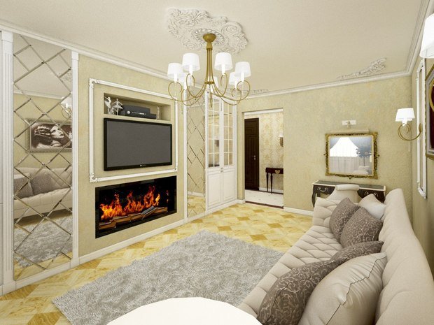 Фото из портфолио 1к.кв. ул. Гвардейская 5А. – фотографии дизайна интерьеров на INMYROOM
