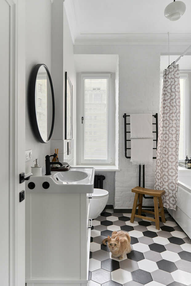 Фотография: Ванная в стиле Скандинавский, Эко, Современный, Квартира, Проект недели, Москва, 2 комнаты, 40-60 метров, Designbox, Анастасия Громова – фото на INMYROOM