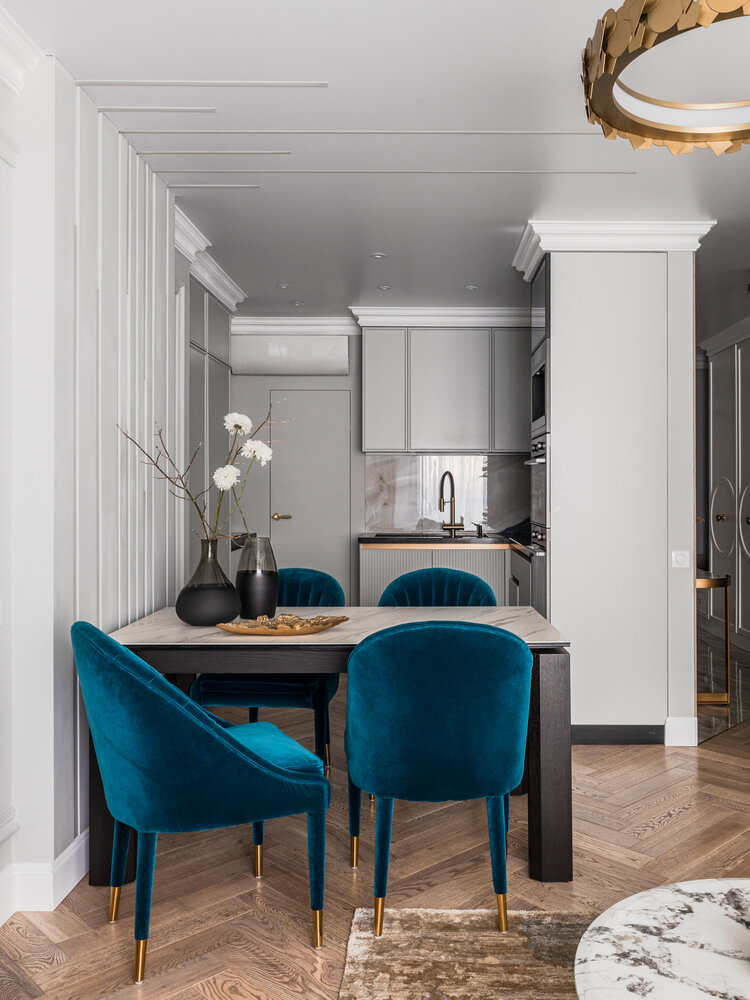 Фотография: Кухня и столовая в стиле Классический, Современный, Квартира, Проект недели, Кирпичный дом, 4 и больше, Более 90 метров, Уфа, Эльза Хабибрахманова – фото на INMYROOM