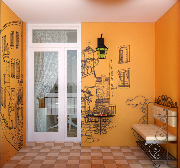 Фото из портфолио Дизайн интерьера. Кухня и балкончик. Квартира. Киев, Комфорт Таун.  – фотографии дизайна интерьеров на INMYROOM