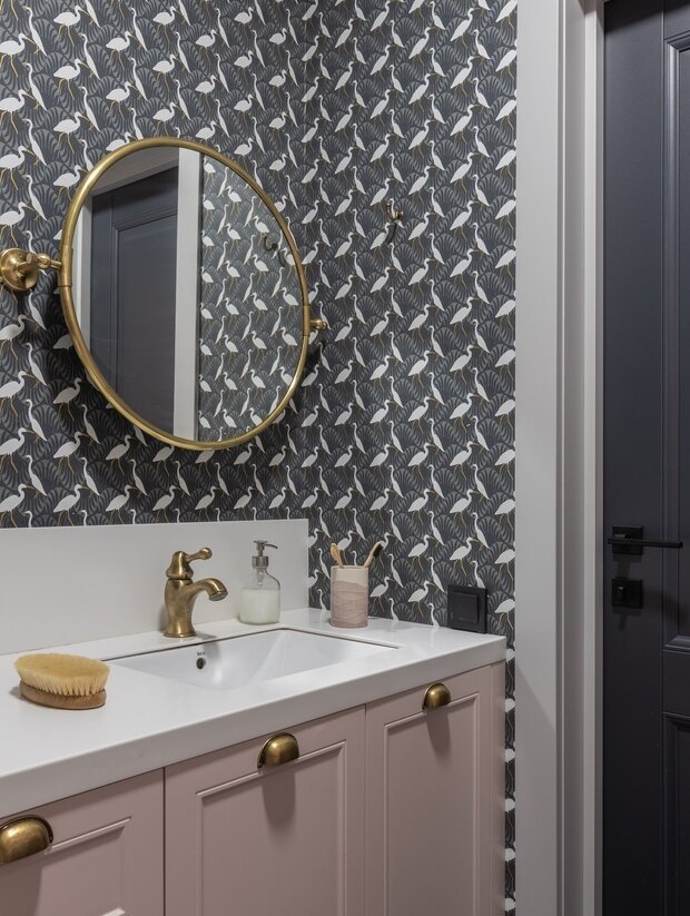 Фотография: Ванная в стиле Прованс и Кантри, Современный, Эклектика, Винтажный, Квартира, Проект недели, Монолитный дом, 3 комнаты, 60-90 метров, Уфа, Надежда Токарева – фото на INMYROOM