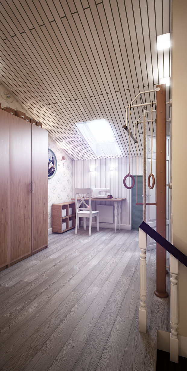 Фотография: Кабинет в стиле Прованс и Кантри, Дом, Проект недели, Марина Саркисян, Московская область, Таунхаус, КП Кронбург – фото на INMYROOM