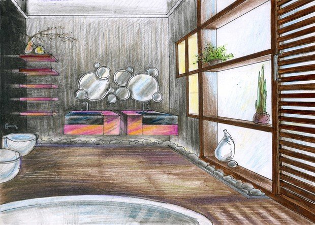 Фото из портфолио эскизы для проектов – фотографии дизайна интерьеров на INMYROOM