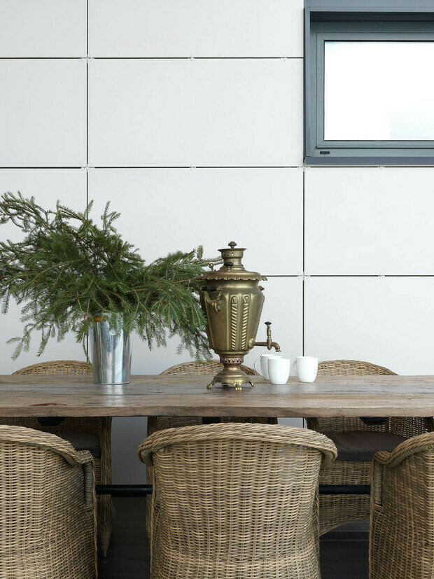 Фотография: Терраса в стиле Прованс и Кантри, Скандинавский, Дом, Проект недели, Дача, Дом и дача, 4 и больше, Более 90 метров, Анастасия Рыкова, S-Style, Калуга – фото на INMYROOM