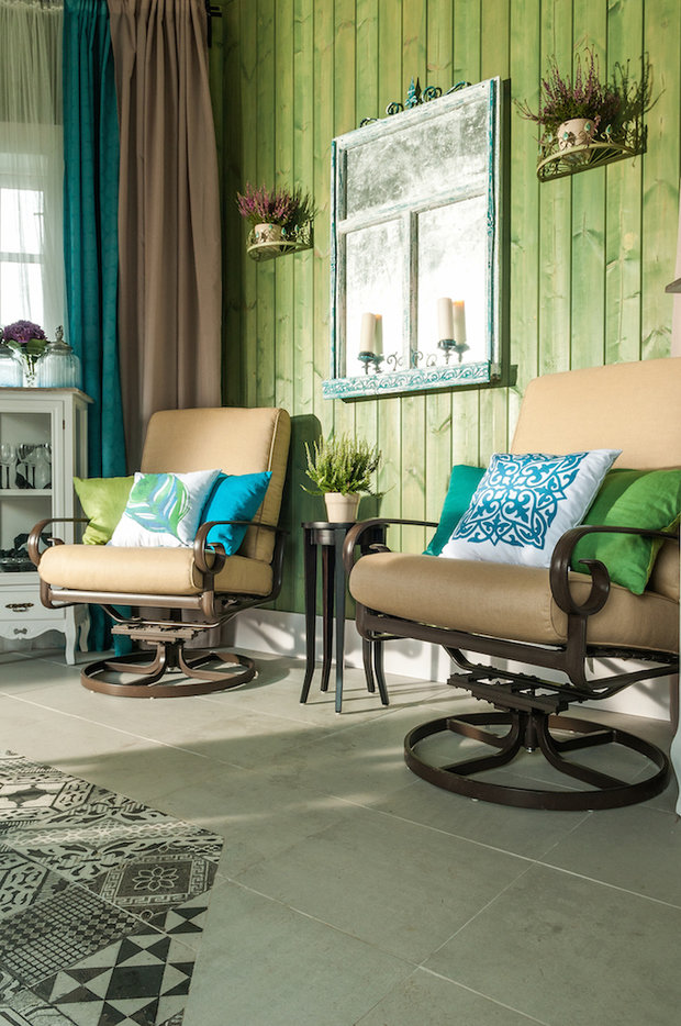 Фотография: Гостиная в стиле Прованс и Кантри, Дом, Дома и квартиры, dom-iz-brusa – фото на INMYROOM