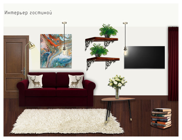 Фото из портфолио Коллажи по проекту. Щукинская – фотографии дизайна интерьеров на INMYROOM