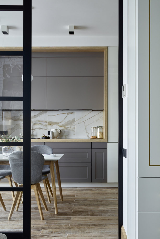 Фотография: Кухня и столовая в стиле Современный, Лофт, Квартира, Студия, Проект недели, 40-60 метров, Антонина Синчугова – фото на INMYROOM