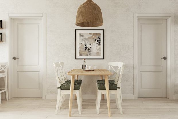 Фотография: Кухня и столовая в стиле Скандинавский, Проект недели, Бежевый, Серый, ПРЕМИЯ INMYROOM – фото на INMYROOM