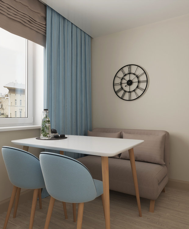 Фото из портфолио Проект однокомнатной квартиры – фотографии дизайна интерьеров на INMYROOM