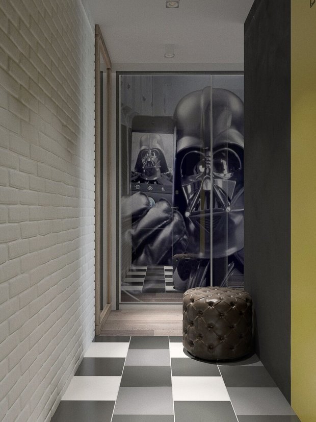 Фотография: Прихожая в стиле Лофт, Современный, Перепланировка – фото на INMYROOM