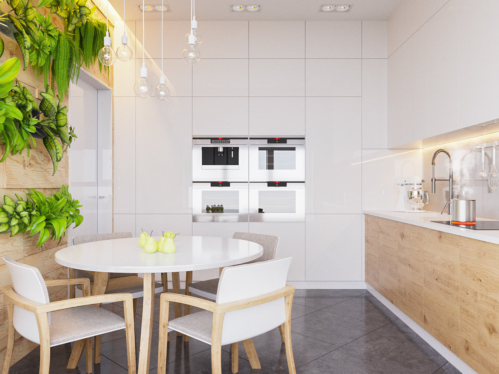 Фотография: Кухня и столовая в стиле Современный, Квартира, Проект недели, Санкт-Петербург, 2 комнаты, 60-90 метров, Монолитно-кирпичный, Кристина Перевышина – фото на INMYROOM Фотография: Кухня и столовая в стиле Современный, Квартира, Проект недели, Санкт-Петербург, 2 комнаты, 60-90 метров, Монолитно-кирпичный, Кристина Перевышина – фото на INMYROOM