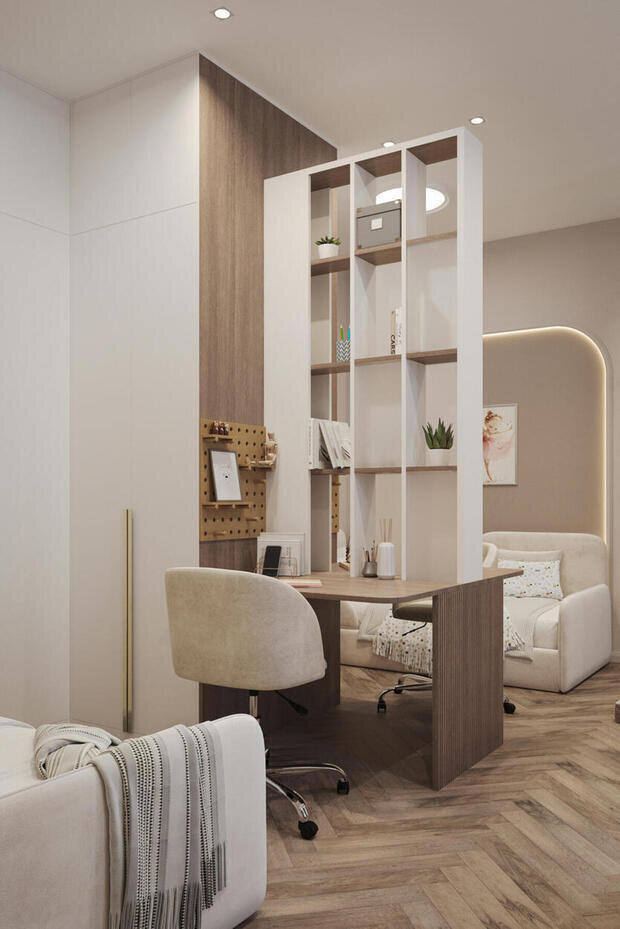 Фото из портфолио Дизайн-проект квартиры в ЖК «17/33 Петровский остров» в стиле современной и французской классики – фотографии дизайна интерьеров на INMYROOM