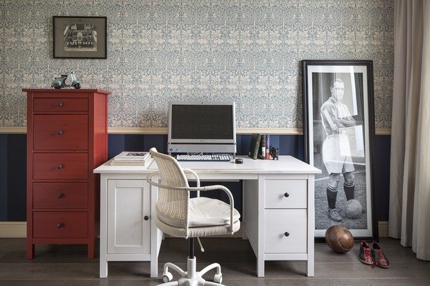 Фотография: Кабинет в стиле Прованс и Кантри, Эклектика, Квартира, Проект недели, Москва, Олеся Шляхтина, 2 комнаты, 3 комнаты, 60-90 метров – фото на INMYROOM