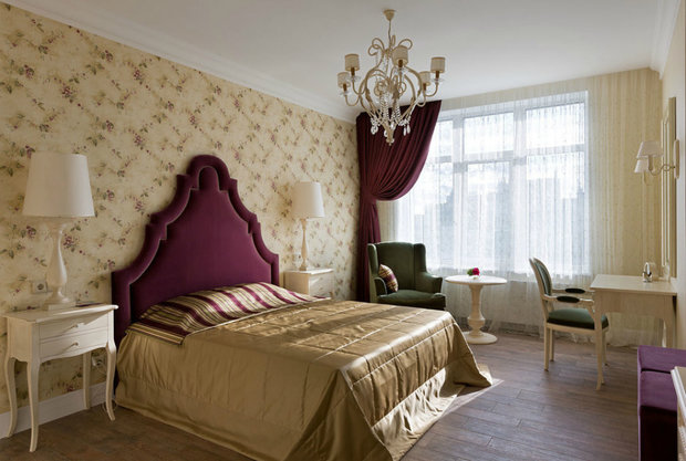 Фотография: Спальня в стиле Прованс и Кантри, Классический, Квартира, Проект недели, Киев, Монолитный дом, 3 комнаты, Более 90 метров, Алеся Сахно, Анна Муравская – фото на INMYROOM