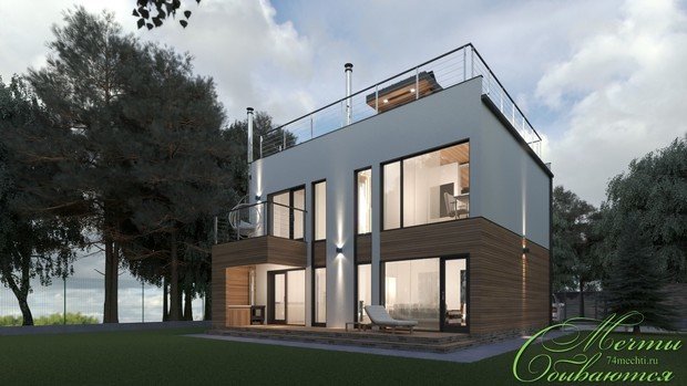 Фото из портфолио Три варианта каркасных домов – фотографии дизайна интерьеров на INMYROOM